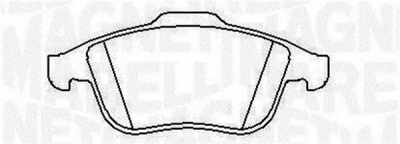 MAGNETI MARELLI 363916060426 -  Комплект тормозных колодок, дисковый тормоз